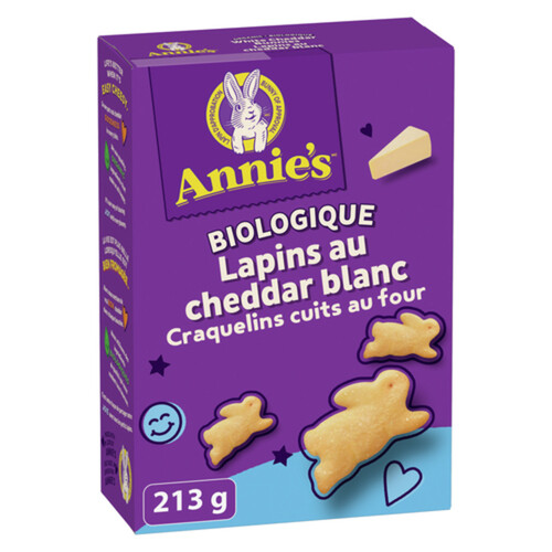 Annie's Organic White Cheddar Bunnies Baked Snack Crackers 213 g