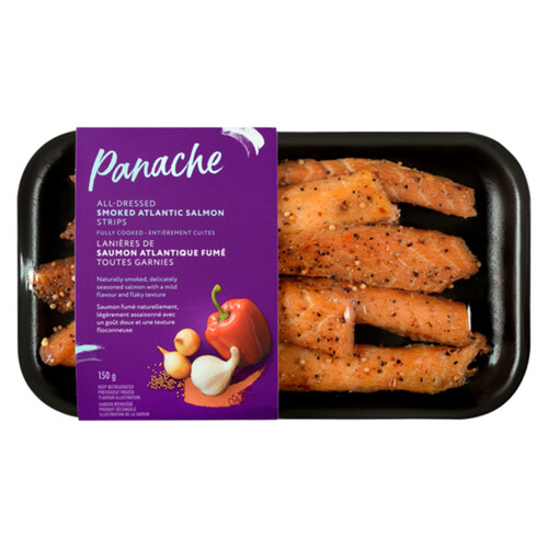 Panache Atlantic Smoked All Dressed Strips Salmon 150 g (frozen)