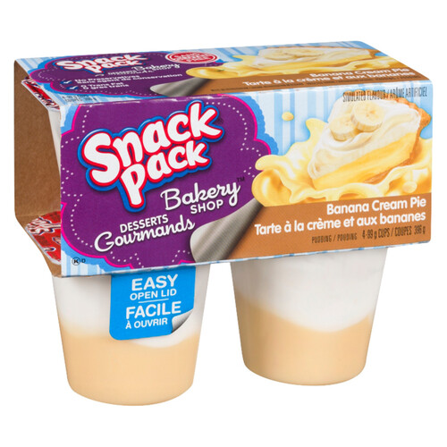 Snack Pack Pudding Banana Cream Pie 4 x 99 g