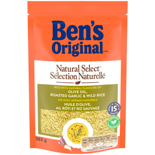 Ben's Original Natural Select Rice Roasted Garlic & Olive Oil 365 g