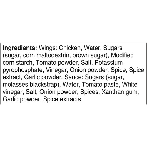 Mina Halal Frozen Chicken Wings Sweet BBQ 650 g