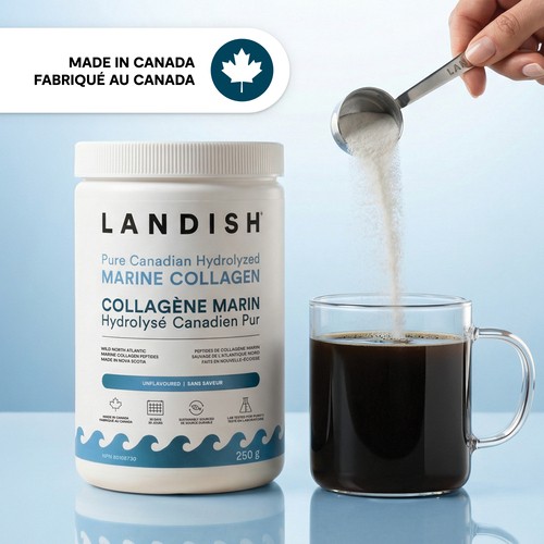 Landish Marine Collagen Pure Canadian Hydrolyzed Flavourless 250 g