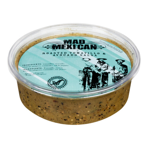 Mad Mexican Roasted Tomatillo and Avocado Salsa 250 mL