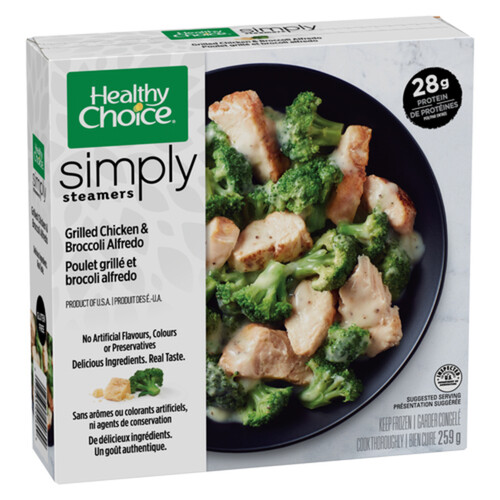 Healthy Choice Frozen Entrée Simply Steamers Grilled Chicken & Broccoli Alfredo 259 g