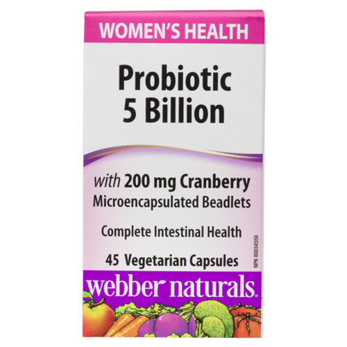 Webber Naturals Women Probiotic With Cranberry 45 Capsules