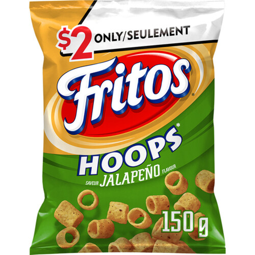 Fritos Hoops Jalapeño Flavour Corn Chips 150 g