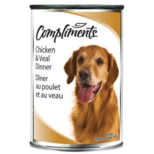 Compliments Wet Dog Food Chicken & Veal 624 g