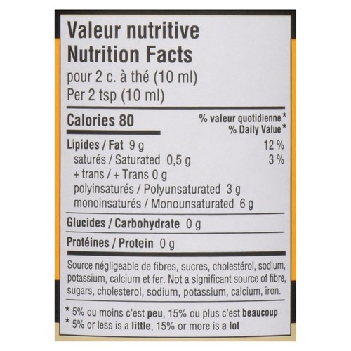Maison Orphée Organic Unrefined Canola Oil 750 ml