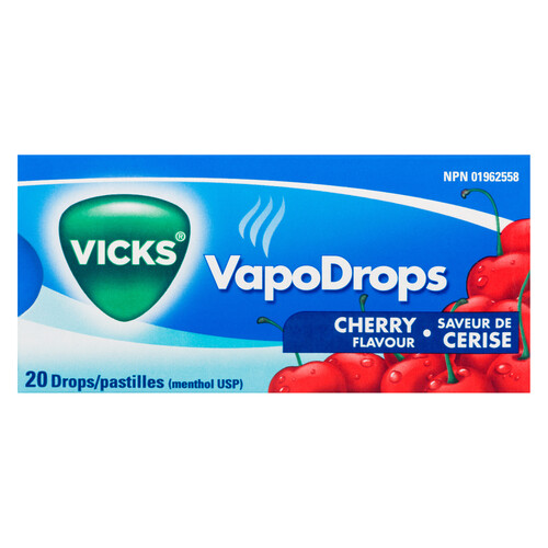 Vicks Throat Drops Cherry 20 EA