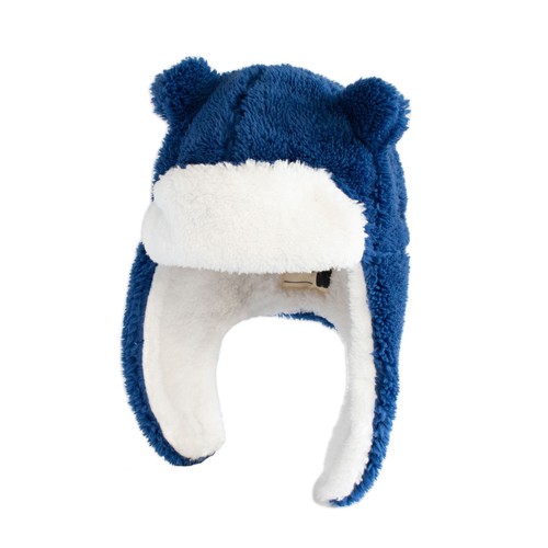 Flapjack Kids Sherpa Trapper Navy Hat 1 EA