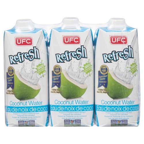 UFC Coconut Water 100% 6 x 500 ml
