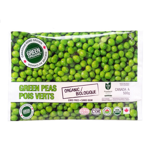 Green Organic Frozen Peas 500 g