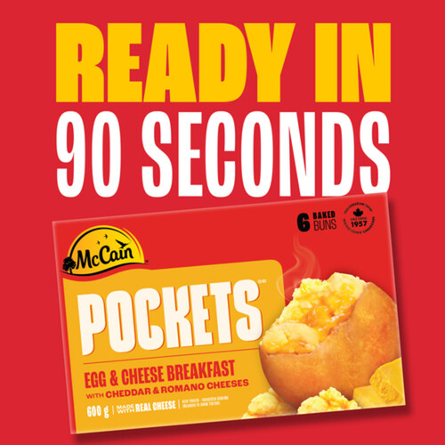 McCain Breakfast Pockets Egg and Cheese 6 x 100g