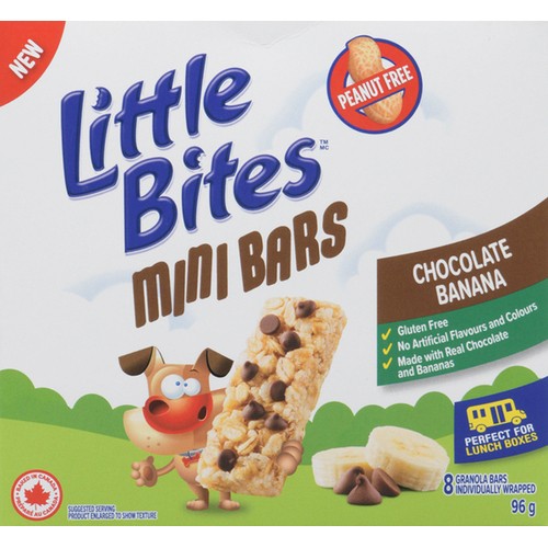 Little Bites Peanut-Free Mini Granola Bars Chocolate Banana 96 g
