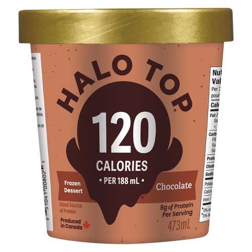 Halo Top Frozen Dairy Dessert Chocolate 473 ml