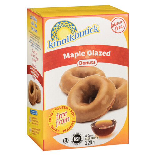 Kinnikinnick Gluten-Free Donuts Maple Glazed 320 g (frozen)