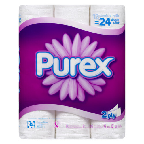 Purex Toilet Paper 2 Ply 12 Double Rolls x 242 Sheets - Voilà Online ...