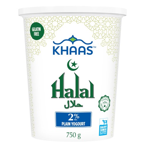 Khaas Halal 2% Plain Yogurt 750 g