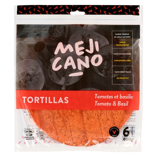 Mejicano Tortillas Tomato And Basil 10-Inch 400 g