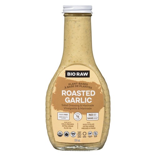 Bio Raw Plant Based Salad Dressing & Marinade Roasted Garlic 250 ml