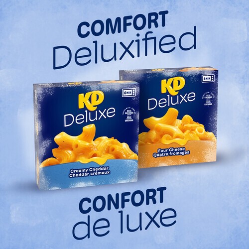Kraft Dinner Deluxe Frozen Pasta And Cheese Sauce Creamy Cheddar 340 g