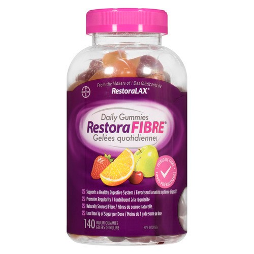 RestoraLAX RestoraFIBRE Laxative Daily Gummies 140 Count