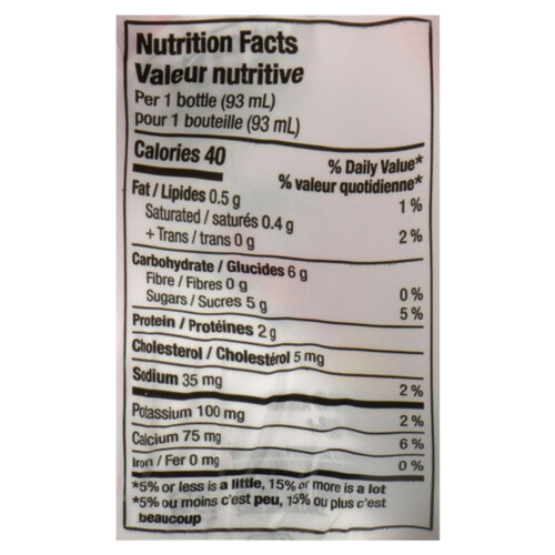 iÖGO nanö Lactose Free Drinkable Yogurt Strawberry-Banana 1% 6 x 93 ml