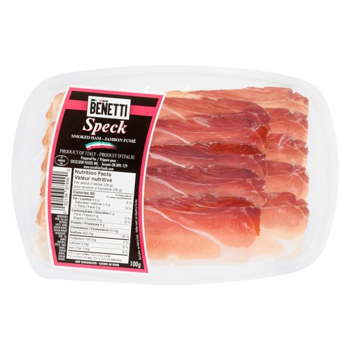 Benetti Speck Smoked Ham 100 g