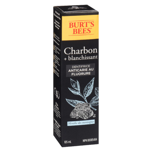 Burt's Bees Fluoride Toothpaste Charcoal 105 ml Voilà Online