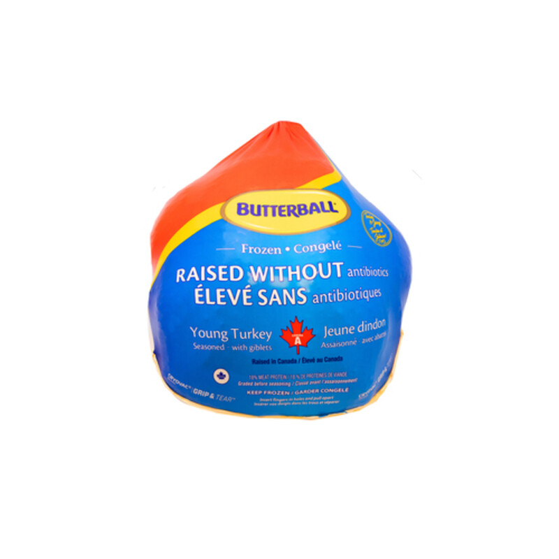 Butterball Frozen Young Turkey With Giblets Seasoned 57 kg Voilà