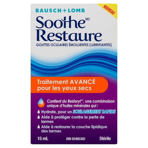 Bausch & Lomb Eye Drops Soothe Restore Emollient 15 ml