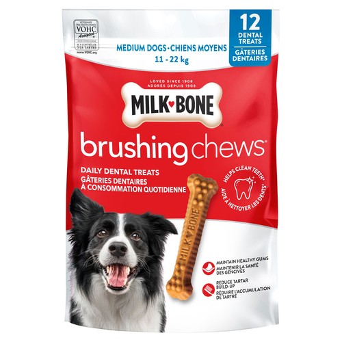 Milk-Bone Dog Treats Brushing Chews Medium Breed 12 Pack 267 g