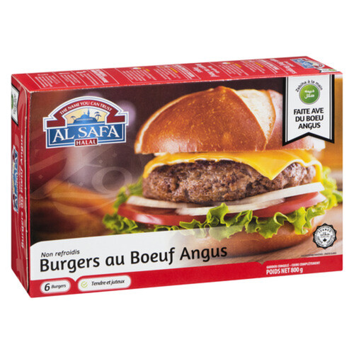 Al Safa Halal Frozen Burger Angus Beef 800 g