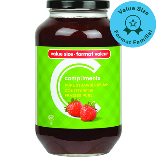 Compliments Jam Pure Strawberry 1 L