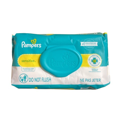 Pampers Sensitive Lingettes peau sensible 56 un