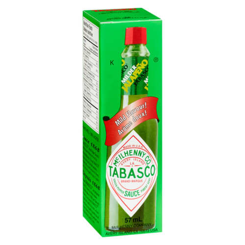 Tabasco Green Pepper Sauce Mild Flavour 57 ml