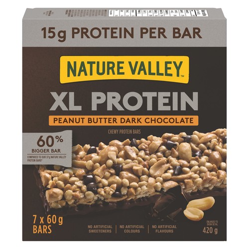 Nature Valley XL Protein Chewy Bars Peanut Butter Dark Chocolate 420 g