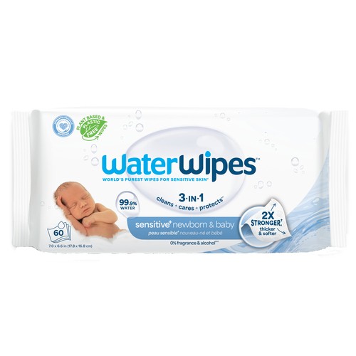 Water Wipes Biodegradable Baby Wipes 60 Count