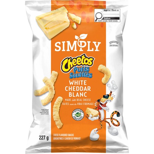 Simply Cheetos Puffs Snack White Cheddar Cheese 227 g