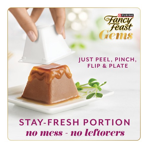 Fancy Feast Gems Wet Cat Food Mousse Paté With Beef 2 x 57 g