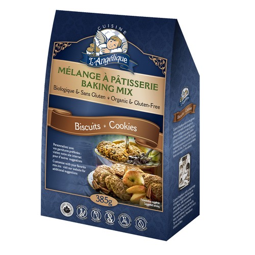 Cuisine L'Angelique Organic Gluten-Free Cookie Mix 3 Style 385 g