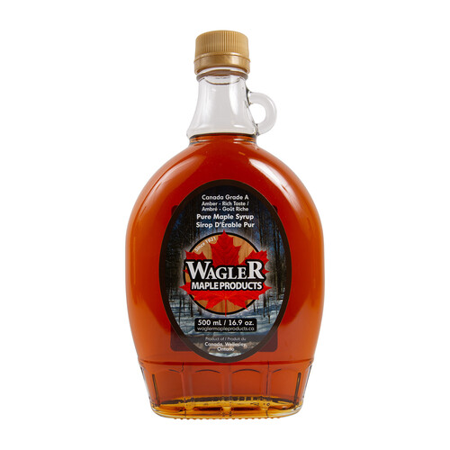 Wagler Maple Products Glass Jar Maple Syrup 500 ml