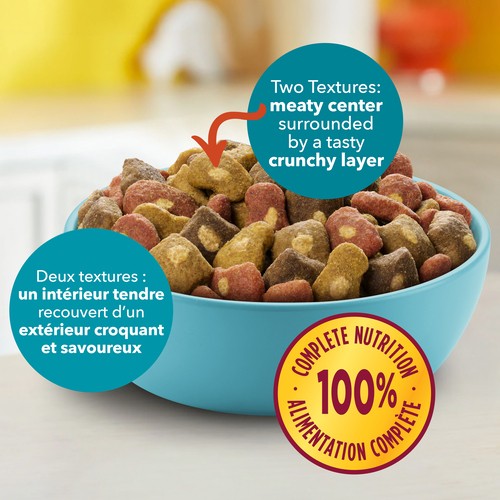 Meow Mix Tasty Layers Dry Cat Food Chicken & Tuna 1.36 kg 