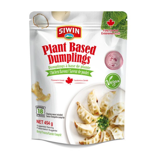 Siwin Plant Based Chicken Flavor Dumplings 454 g (frozen)