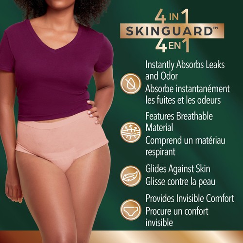 Depend Silhouette Adult Incontinence Underwear Pink Small 16 Count
