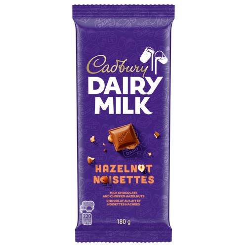 Cadbury Dairy Milk Chocolate Bar Hazelnut 180 g