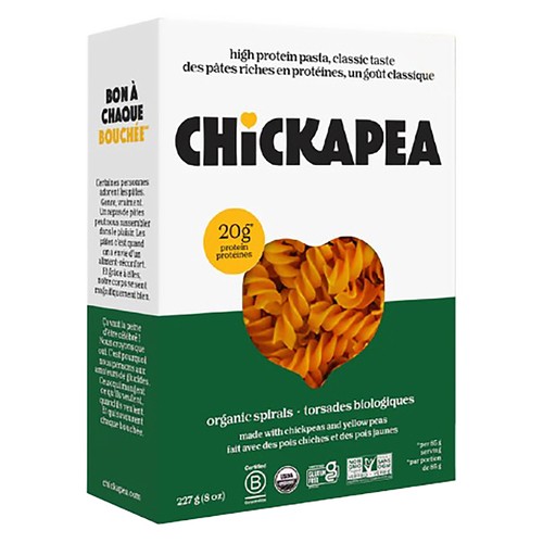 Chickapea Organic Pasta Spirals 227 g