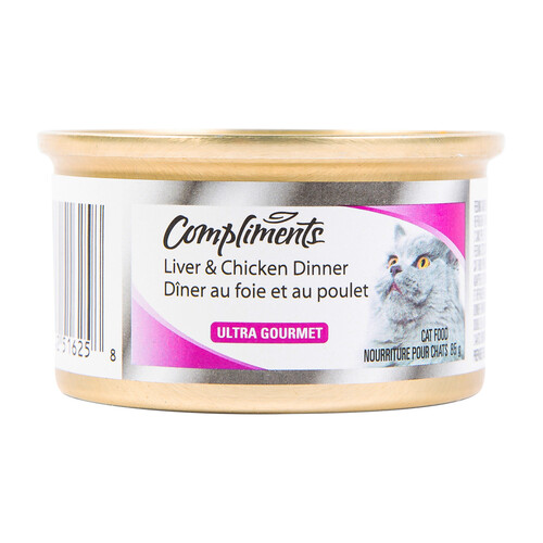 Compliments Wet Cat Food Liver & Chicken Dinner 85 g