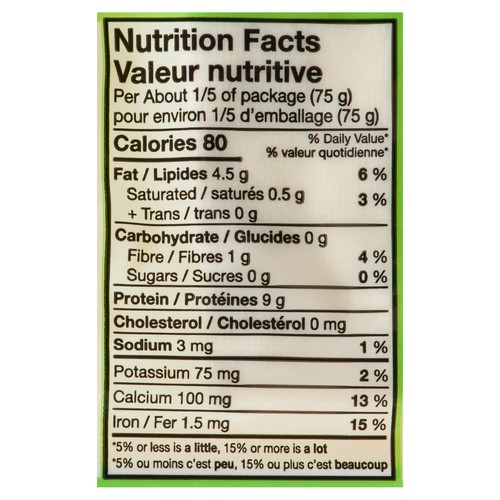 Sol Cuisine Organic Tofu Sprouted Extra Firm 400 g