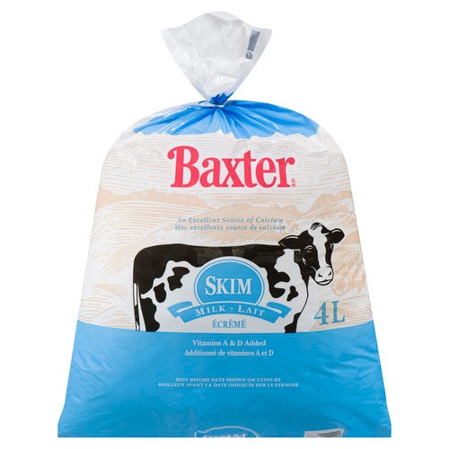 Baxter Skim Milk Poly  4 L